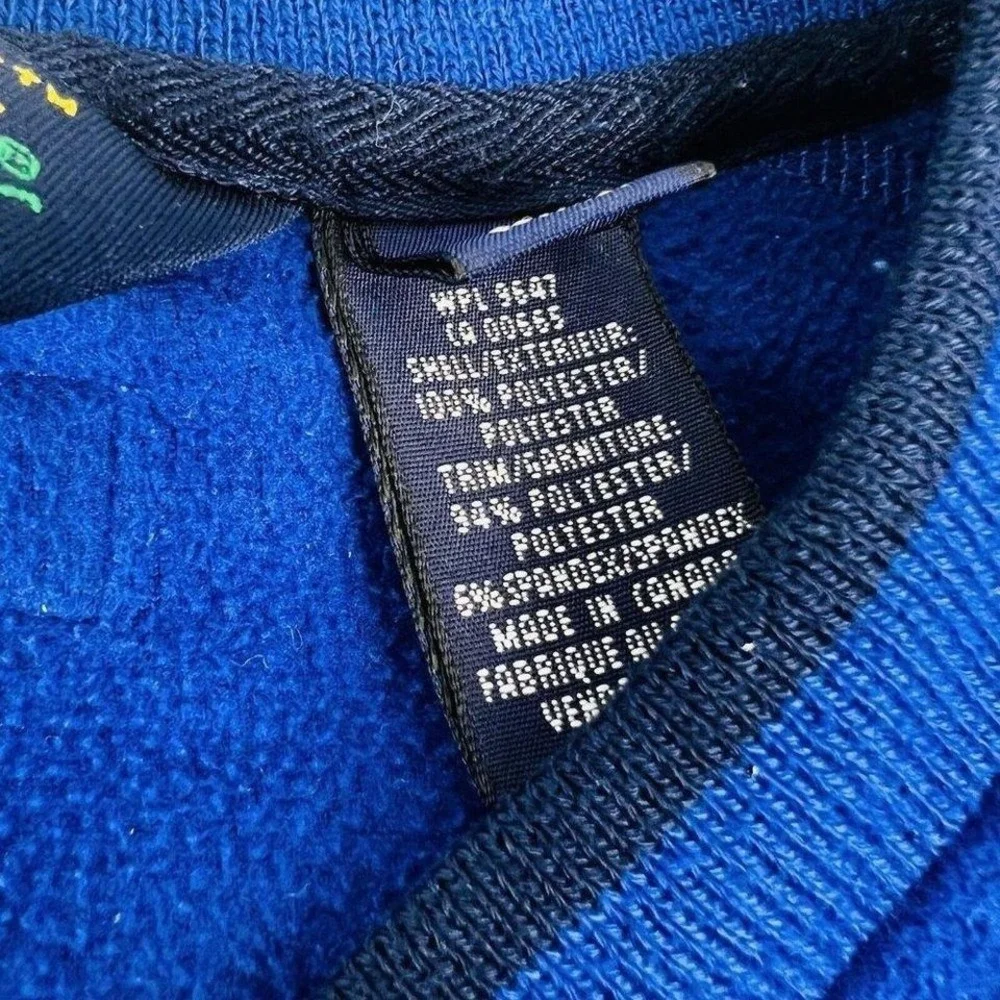 Eddie Bauer Ebtek Golf Blue V Neck Polyester Pullover Sweater Mens Size Medium M